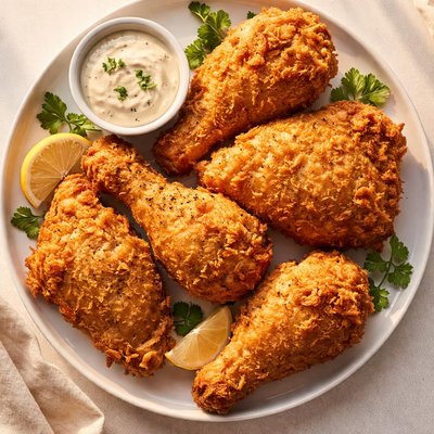 White meat fried chicken