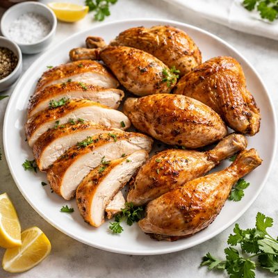 White meat rotesserie chicken