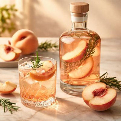 White peach gin gordon