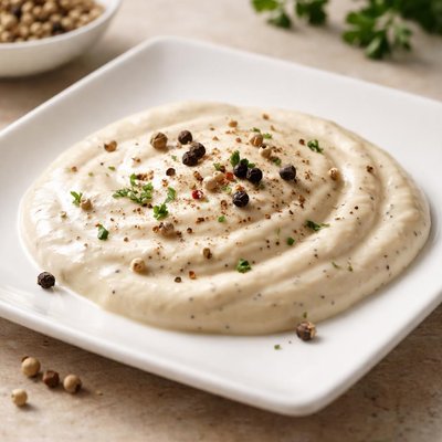 White pepper cream sauce