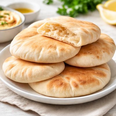 White pita bread