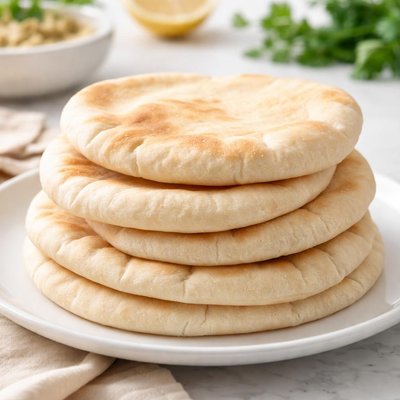 White pitta bread