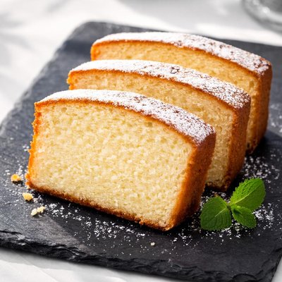 White plain cake