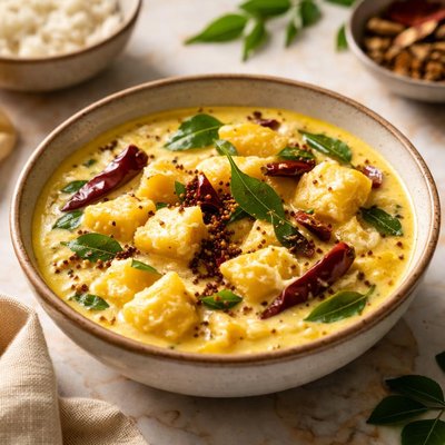White pumpkin in curd curry