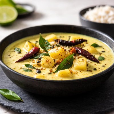 White pumpkin mor kulambu