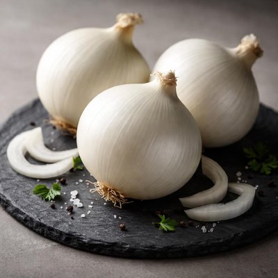 White raw onion