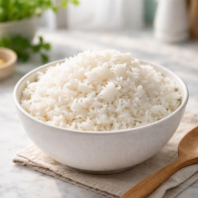 White rice boiled