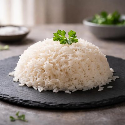 White rice dry