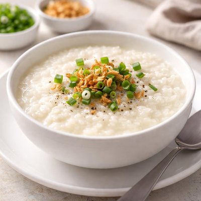 White rice porridge