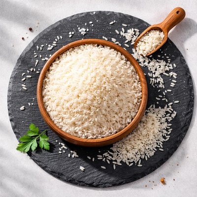 White rice uncooked