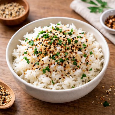 White rice with seasoning