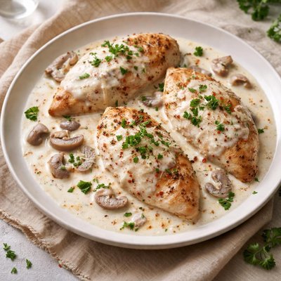 White sauce chicken