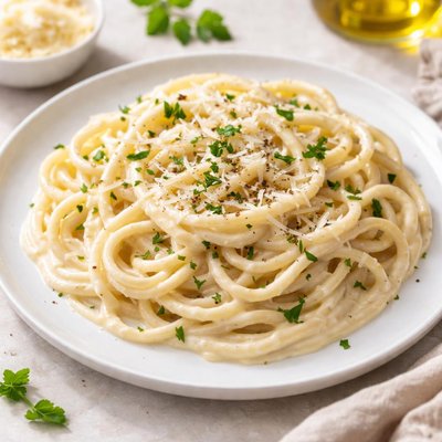 White sauce spaghetti