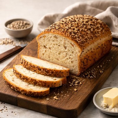 White seeded bread