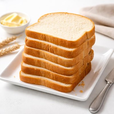 White slice bread