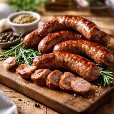 White tail deer sausage