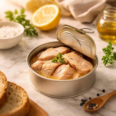 White tuna canned