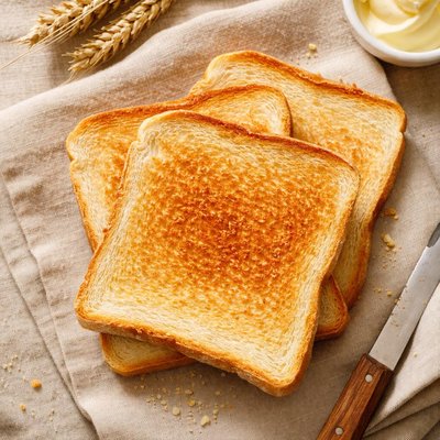 White wheat toast