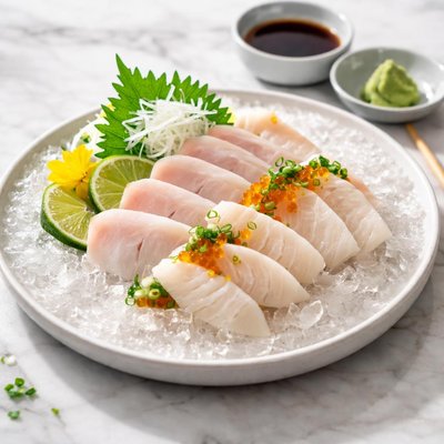 Whitefish sashimi