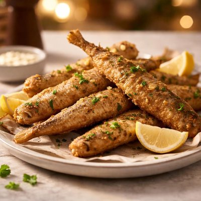 Whiting fry fish