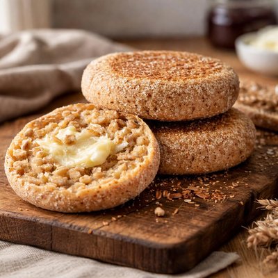 Whole-grain english muffin