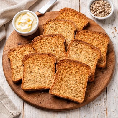 Whole bread toasts