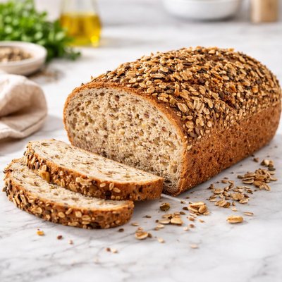 Whole bread with seeds
