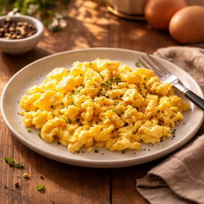 Whole eggs scrambled