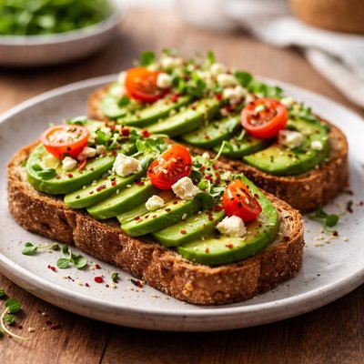 Whole grain avocado toast