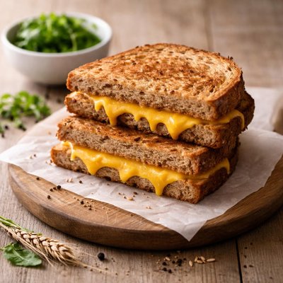 Whole grain cheese sandwich