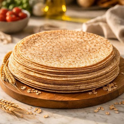 Whole grain flour tortilla