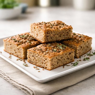 Whole grain focaccia
