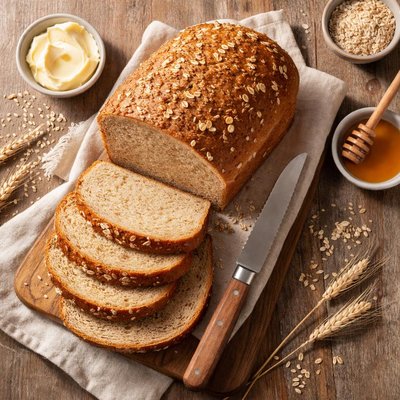 Whole grain honey wheat bread