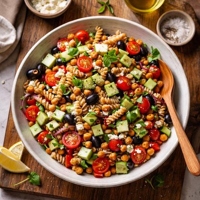 Whole grain pasta salad