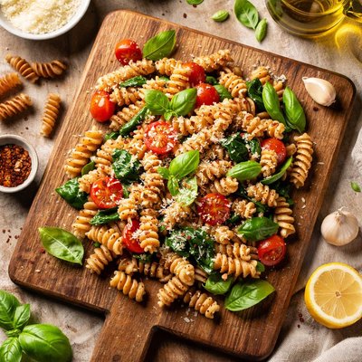 Whole grain rotini pasta
