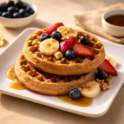 Whole grain toaster waffle
