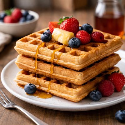 Whole grain waffles