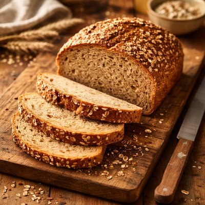 Whole grain wheat bread