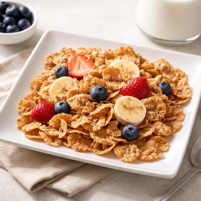 Whole grain wheat flakes