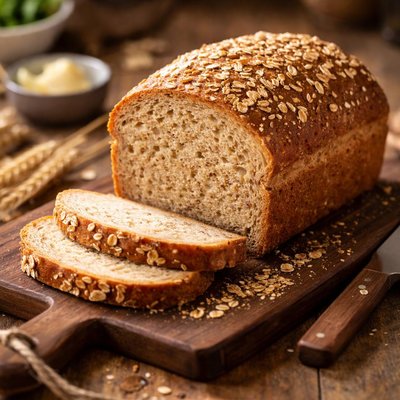 Whole meal bread medium size