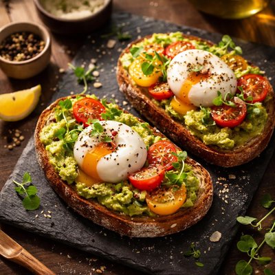 Whole meal sourdough toast