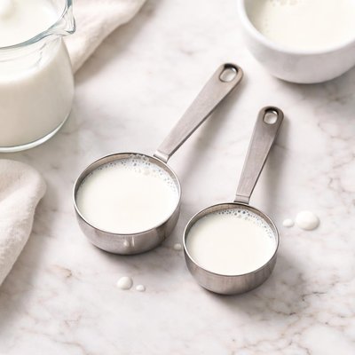 Whole milk two tablespoons