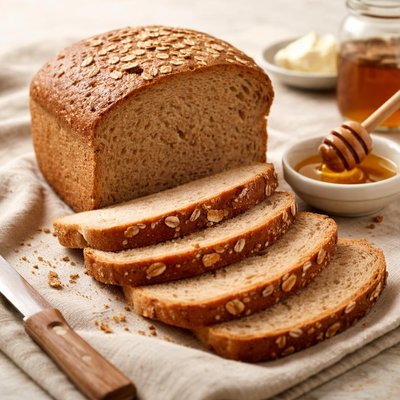 Whole wheat bread with honey