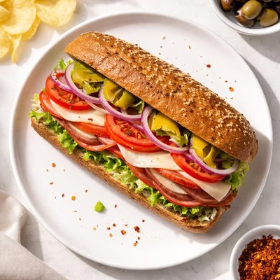 Whole wheat brick oven hero