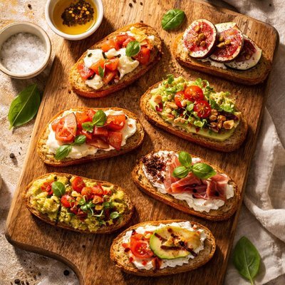 Whole wheat crostini
