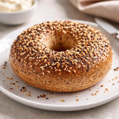Whole wheat everything bagel