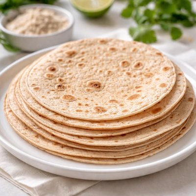 Whole wheat flour tortilla