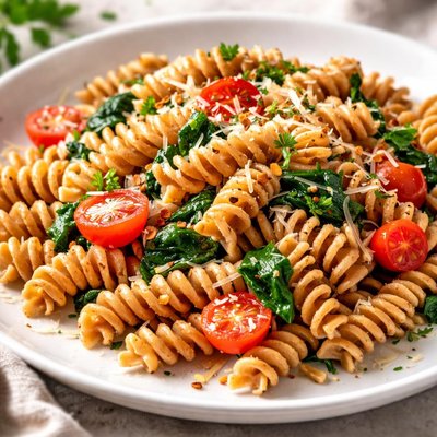 Whole wheat fusilli pasta