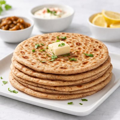 Whole wheat maida mix paratha