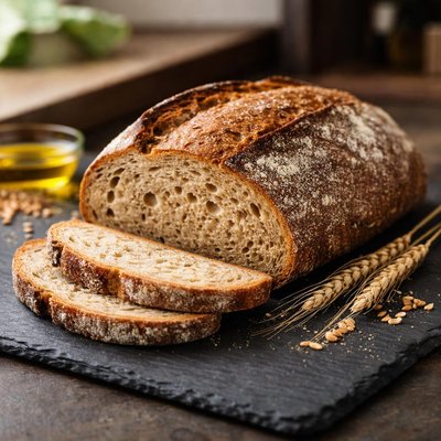 Whole wheat organic sourdough bread